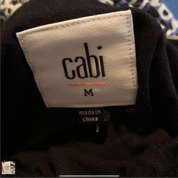 CAbi #5116 Resort Romper Halter Shorts NWOT Medium Navy White Black Stretchy - Picture 9 of 10